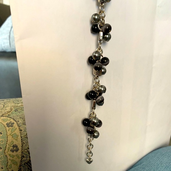 Brighton Bracelet / Black & Grey Beads (Like New) - Picture 3 of 5